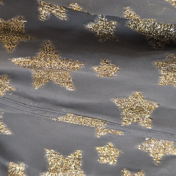 Loft Gray and Gold Holiday Dress - Picture 4 of 4